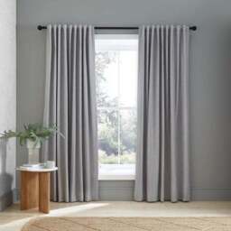 Chambray Microfibre Tab Top Curtains - thumbnail 2