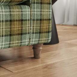 Flori Woven Check Fabric Orkney Armchair - thumbnail 4