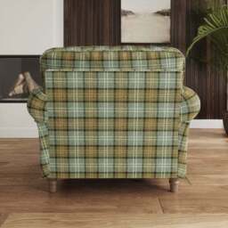 Flori Woven Check Fabric Orkney Armchair - thumbnail 3