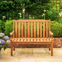 Beeley Small Outdoor Bench - thumbnail 6
