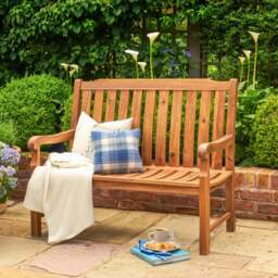 Beeley Small Outdoor Bench - thumbnail 1