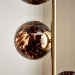 Kira 4 Light Tortoiseshell Floor Lamp - thumbnail 3