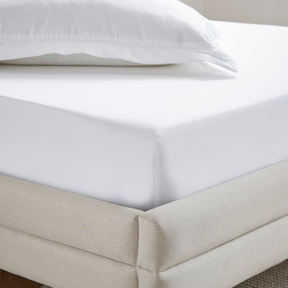 Dorma Crisp & Fresh 400 Thread Count Egyptian Cotton Percale Fitted Sheet - image 1