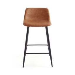Jayden Counter Height Bar Stool, Faux Leather - thumbnail 5