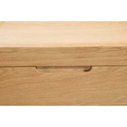 Curve 3 Drawer Bedside Table, Oak - thumbnail 6
