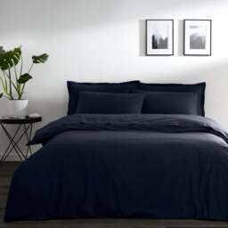 Pure Cotton Plain Dye Duvet Cover - thumbnail 1