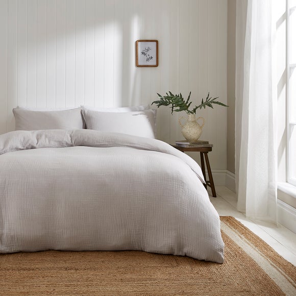 Cotton Muslin Duvet Cover and Pillowcase Set - image 1