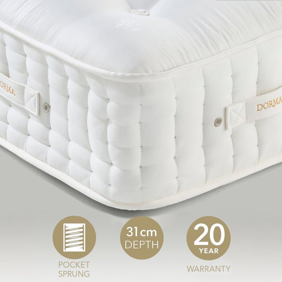 Dorma Natural 10000 Pocket Sprung Horsehair Mattress - image 1