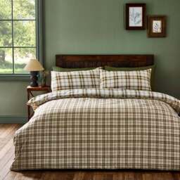 Catherine Lansfield Kelso Check Polycotton Duvet Cover & Pillowcase Set - thumbnail 3