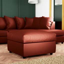 Blake Opulent Velvet Footstool - thumbnail 1