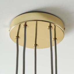 Dorma Henstone Ribbed 5 Light Adjustable Cluster Ceiling Light - thumbnail 4