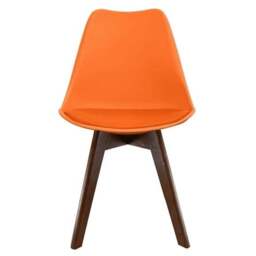 Fusion Living Soho Plastic Dining Chair with Squared Legs - thumbnail 3