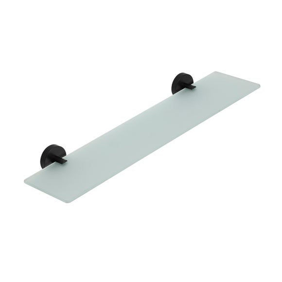 Epsom Flexi-FixTM Matt Black Glass Shelf - image 1