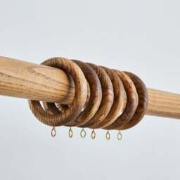 Pack of 6 Ashwood Curtain Rings - thumbnail 2