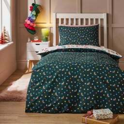 Christmas Dogs Duvet Cover & Pillowcase Set - thumbnail 2