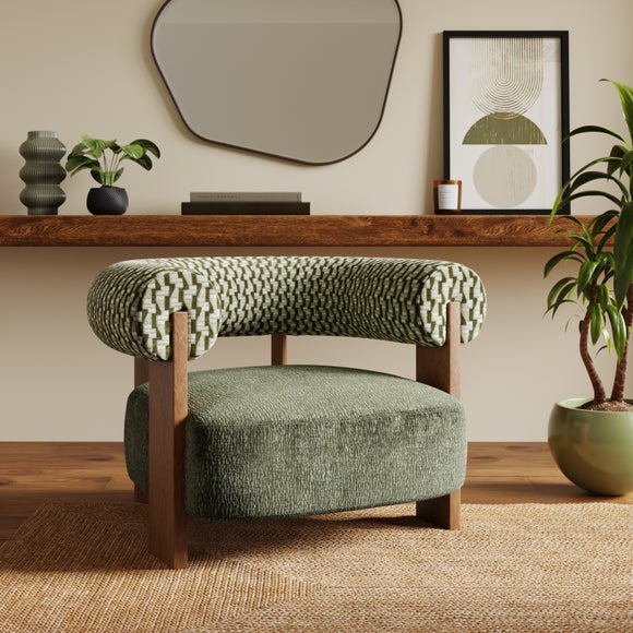 Fallon Cut Velvet Accent Chair - image 1