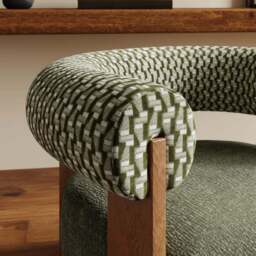 Fallon Cut Velvet Accent Chair - thumbnail 3