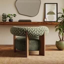 Fallon Cut Velvet Accent Chair - thumbnail 2