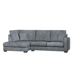Carson Deep Sit Chunky Chenille Corner Sofa - thumbnail 2