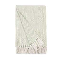 Jenson Herringbone Throw Blanket 235cm x 235cm by Dunelm