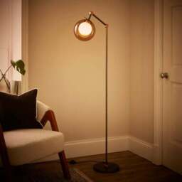 Molecular Industrial Metal Floor Lamp - thumbnail 2
