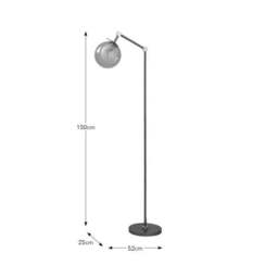 Molecular Industrial Metal Floor Lamp - thumbnail 6