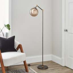 Molecular Industrial Metal Floor Lamp - thumbnail 1