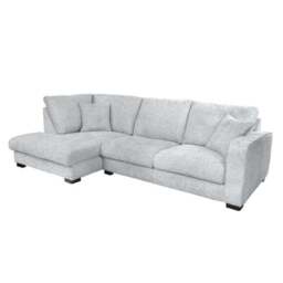 Carson Deep Sit Chunky Chenille Corner Sofa - thumbnail 3