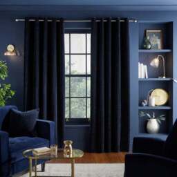 Luxe Textured Chenille Eyelet Curtains - thumbnail 2