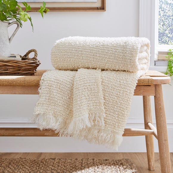 Churchgate Kibworth Boucle Throw Blanket 130x180cm - image 1