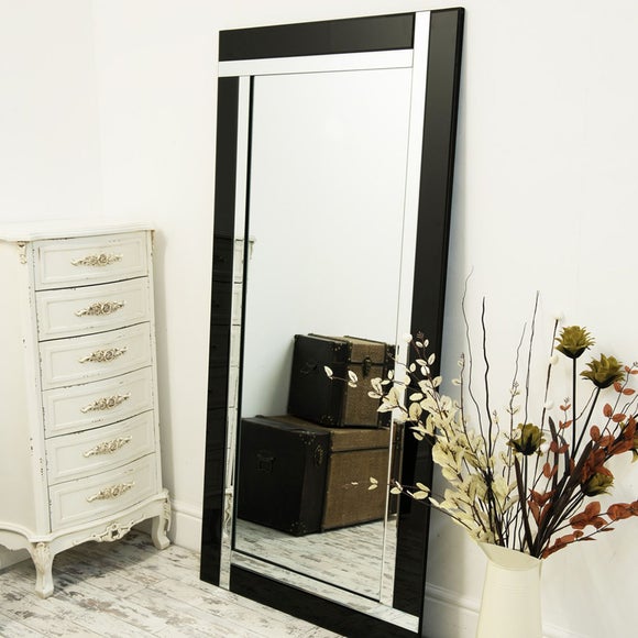 Villa Abstract Rectangle Full Length Leaner Mirror - image 1