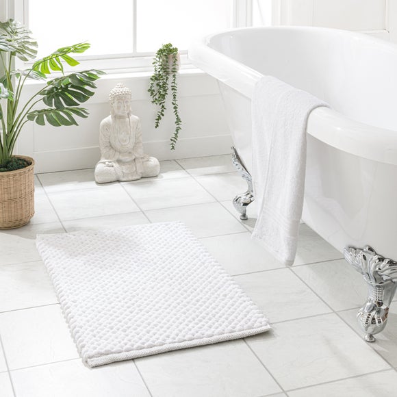 Recycled Polyester and Cotton Pebble Bath Mat - image 1