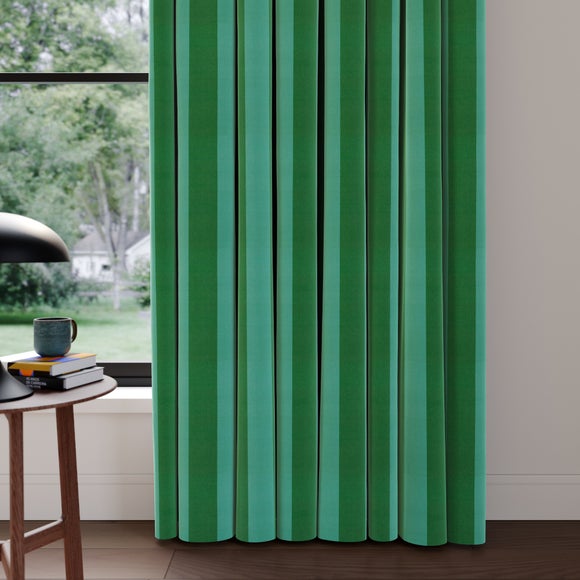 Elements Velvet Stripe Made to Measure Curtains - image 1
