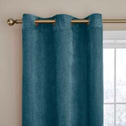 Ensley Chenille Blackout Thermal Eyelet Curtains - thumbnail 1
