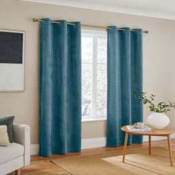 Ensley Chenille Blackout Thermal Eyelet Curtains - thumbnail 2