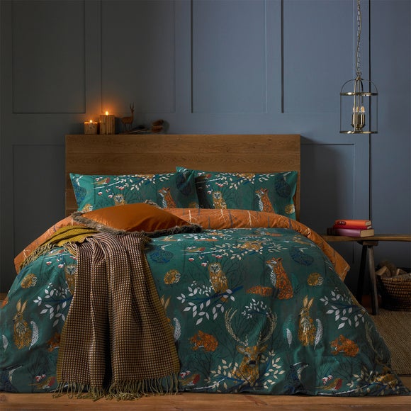 Furn. Riva Forest Fauna Duvet Cover & Pillowcase Set - image 1