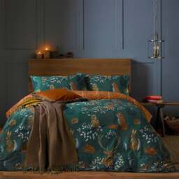Furn. Riva Forest Fauna Duvet Cover & Pillowcase Set - thumbnail 1