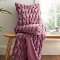 Bianca So Soft Carved Faux Fur Throw Blanket 150cm x 200cm - thumbnail 3