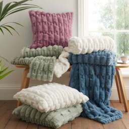 Bianca So Soft Carved Faux Fur Throw Blanket 150cm x 200cm - thumbnail 5