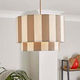 Beatrice Stripe Two Tier Lamp Shade - thumbnail 1