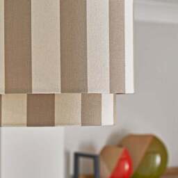 Beatrice Stripe Two Tier Lamp Shade - thumbnail 3