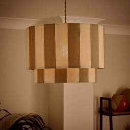 Beatrice Stripe Two Tier Lamp Shade - thumbnail 2