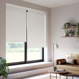 Cotton Flower Fire Retardant Daylight Made to Measure Roller Blind - thumbnail 3