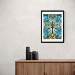 East End Prints Spirited Dragonfly Print - thumbnail 1