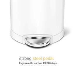 Simplehuman 6L Semi-Round Bathroom Pedal Bin - thumbnail 3