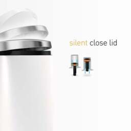Simplehuman 6L Semi-Round Bathroom Pedal Bin - thumbnail 5