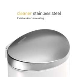 Simplehuman 6L Semi-Round Bathroom Pedal Bin - thumbnail 4
