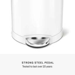 Simplehuman 6L Semi-Round Bathroom Pedal Bin - thumbnail 6