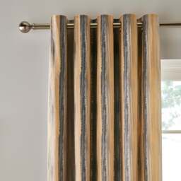Watercolour Stripe Eyelet Curtains - thumbnail 1