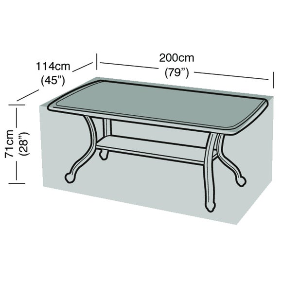 8 Seater Rectangular Garden Table Super Tough Cover - image 1